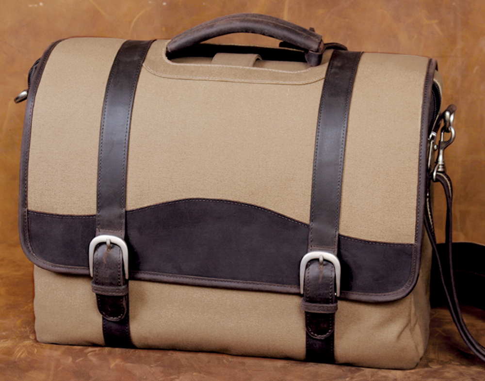 Leather/Canvas Briefcase